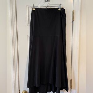 AYR black midi skirt